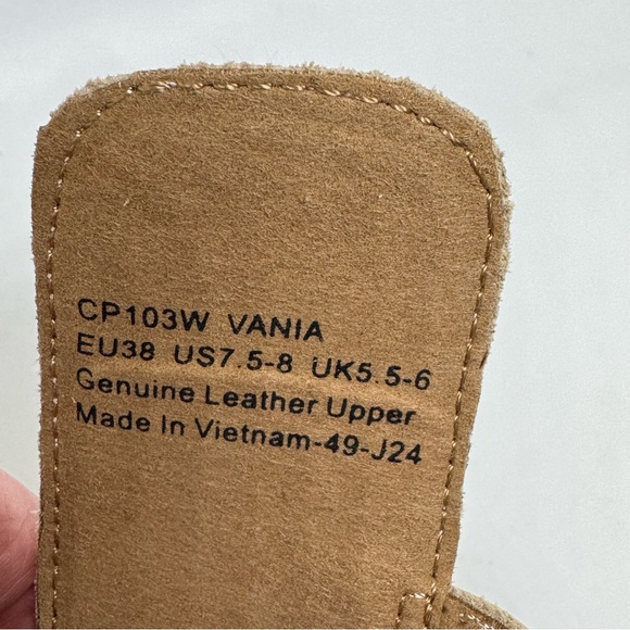 Aetrex Womens Vania Sandal - Leather platform Espadrille Cream Size 7.5-8 US - Picture 13 of 13